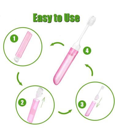 5 Pack Portable Folding Travel Toothbrush - Ideal for Travel Business Trips & Camping | WSSROGY - Buy Online on GoSupps.com