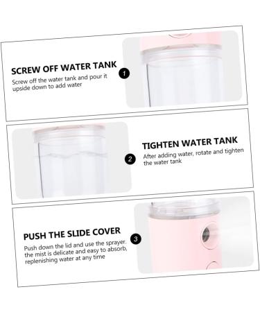 DOITOOL 1pc Durable Handy Humidifier Face Steamer Usb Mist Women Plastic Sprayer Nano Charging Beauty 14.5X4CM - Buy Online on GoSupps.com