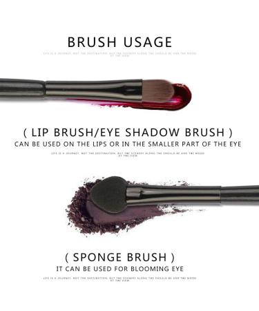 10 Professional Dual-Sided Eyeshadow Brushes & Sponge Applicators for Women - Perfect Cosmetic Tools for Flawless Makeup - Buy Online on GoSupps.com