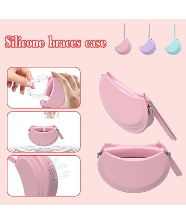 Shop Huaqgu Silicone Retainer Case Thin Mouth Protection & Aligner Etui with Lanyard Soft Blue Silicone Shell for International Shipping - Buy Online on GoSupps.com