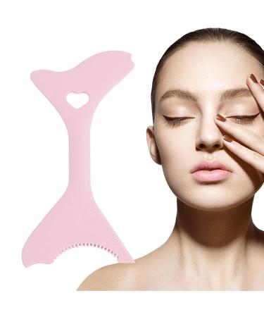 Silicone Eyeliner Tool | Portable and Lightweight Eyeliner Stencils Mascara Applicator Tool for Winged Eyeliner Lashes Lip Liner Eyeliner Stickers for Beginners Littryee Pink