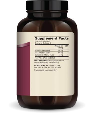 Dr. Mercola NAC Liver Support with Milk Thistle | 180 Capsules - Buy Online on GoSupps.com