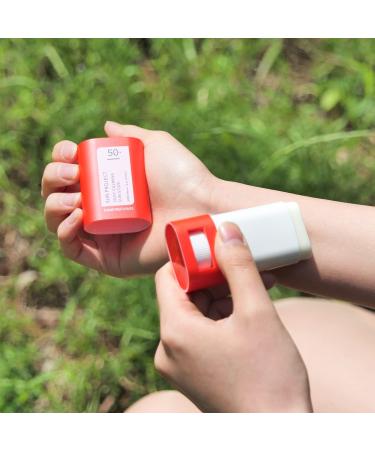 THANKYOU FARMER Sun Project Silky Calming Sun Stick SPF50+ PA++++ | Water-Resistant Matte Finish | Calamine & Centella Asiatica | Korean Sunscreen Stick | Travel Size - Buy Online on GoSupps.com