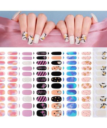 Limtula Semi Cured Gels Nails Strips Halloween Nails Stickers Nails Polish Strips Gels Nails Wrap Nails Art Stickers Decoration Bsa0046 - Buy Online on GoSupps.com