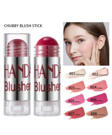 Allbestaye Blusher Crayon Blush Stick - Waterproof Peach & Bronze Shimmer Bronzer | 1 Pack - Buy Online on GoSupps.com