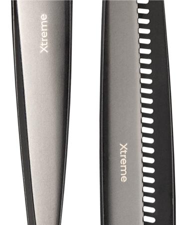 Olivia Garden Xtreme Matt Black Set of 2 Premium Hair Brushes for All Hair Types | International Shipping Available - Buy Online on GoSupps.com