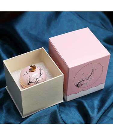 Solid Perfume Floral Scent Fragrance All Natural Ancient Chinese Palace Craftsmanship for Women Girls Long Lasting Travel Friendly with Delicate Ceramic Jar Gift Box (Pink) - Buy Online on GoSupps.com