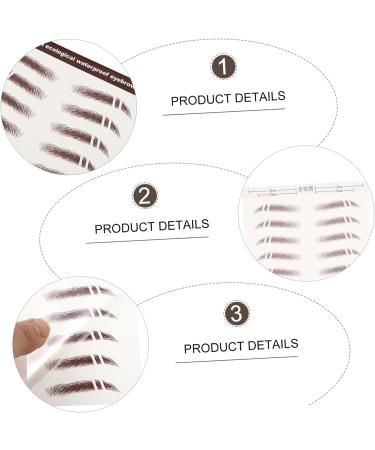 FOMIYES 36 Pcs Eyebrow Stickers Make up Kit 3d Eyebrows Stickers 3d Hair-like Eyebrows Stickers Bionic Miss - Buy Online on GoSupps.com