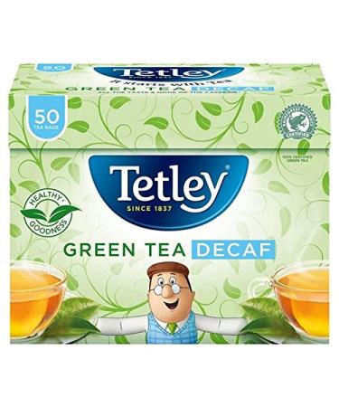 Tetley Decaffeinated Green Tea Bags Tetley 50 per pack