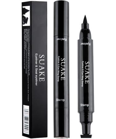 Pencil Eyeliner | Eyebrow - Double Tip Eyebrow Stencil Stamp Long-Lasting Waterproof for Sensitive Eyes and Defined Eyebrows Big - Buy Online on GoSupps.com