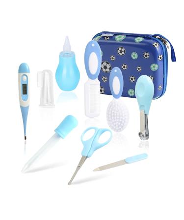 Baby Healthcare and Grooming Kit RoseFlower 9 in 1 Newborn Essentials Nursery Care Set with Toothbrush Nail Clipper File Nose Cleaner Nasal Aspirator - Baby Item for Infant Toddlers Boys Girls Kids #20