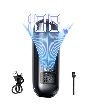 Nose Hair Trimmer Nose Hair Trimmer for Women Wireless Device with Digital Display Waterproof Trimmer Set Face Care for Men Women Eyebrow Removal Black