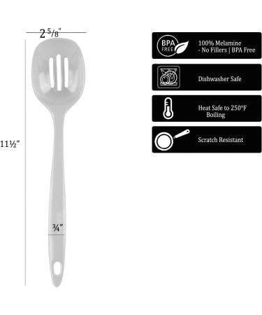 Reston Lloyd Melamine Slotted Spoon Kitchen Premium Quality Utensil with Heat Resistant Ergonomic Handle Durable BPA-Free Plastic Seafoam 11.5 inch Long One Piece Seafoam - Buy Online on GoSupps.com