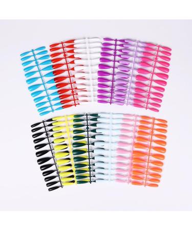 dijiusidy 1 Set Press on Nails Almond Extra Long Wear Tips Full Coverage Art Decals Beauty Tool DIY Manicure Kit Decorations - Buy Online on GoSupps.com