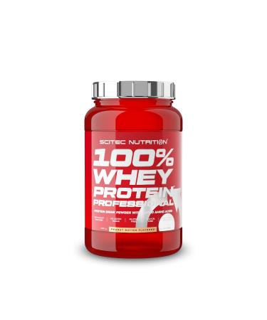Scitec Nutrition 100% Whey Protein Professional - enriched with additional amino acids and digestive enzymes - gluten -free - palm oil -free 920 g peanut butter peanut butter 920 g (1 Pack)