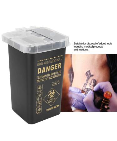 Buy Disposable Blade Waste Box 1L - Black Plastic 10x10x15.5 cm for Safe Disposal | International Shipping Available - Buy Online on GoSupps.com