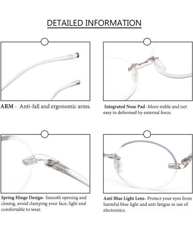 MMOWW 3-Pack Anti-Blue Light Reading Glasses for Men & Women - Dark Brown Light Brown Transparent (1.0) | Fashionable Anti-Fatigue Visual Aid - Buy Online on GoSupps.com