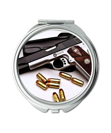 Yanteng Mirror Travel Mirror pistol accessories Round Mirror new gun pocket mirror portable mirror