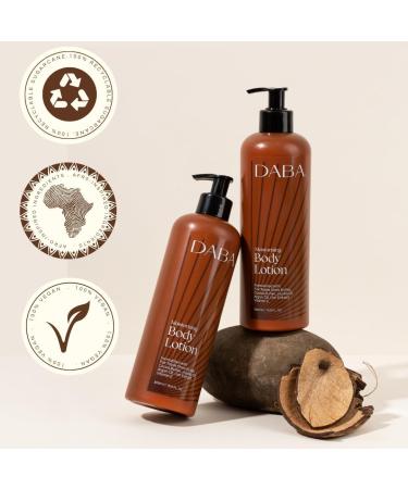 DABA Body Lotion For Men Cocoa and Vanilla Rich Body Moisturiser for Dry Skin Made with 98% Natural Ingredients including Fair Trade Shea Butter Vegan 500ml - Buy Online on GoSupps.com