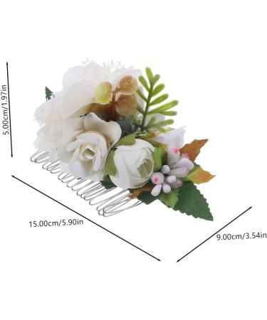 Ipetboom Bridal Hair Accessories Hair Pin Hair Barrettes Tiara Flower Bridal Side Comb Wedding Hair Comb Wedding Bride Hair Comb Hair Comb for Bride Comb for Bridal Tuck Comb Silk Flower - Buy Online on GoSupps.com