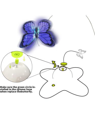 Interactive Butter-Fly Cat Toy with Rotating Flutter Bug and Replacements - For Indoor Cats by All For Paws - Buy Online on GoSupps.com