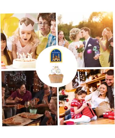 24PCS Eid Mubarak Cupcake Topper Ramadan Cake Decorations Islamic Muslim Party Supplies - Buy Online on GoSupps.com