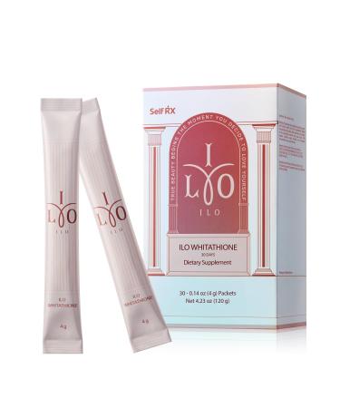 ILO Whitathione Glutathione + White Tomato Antioxidant Powder with Vitamin C & E | Daily Glow Support | 30 Convenient Stick Packs