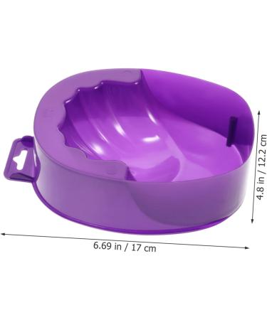 PartyKindom 1 Pi ce Tremper la base de main trempage dissolvant d'ongle clou bol de soin manucure bol de soin des ongles tremper le bol ongles plaque de manucure bol de manucure Violet mauve - Buy Online on GoSupps.com