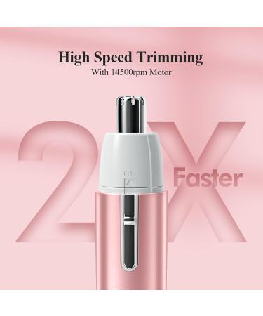 TOUCHBeauty Ear and Nose Hair Trimmer for Women Nose Hair Clipper Women Painless Nose Trimmer Ladies Facial Hair Trimmer Pink - Buy Online on GoSupps.com