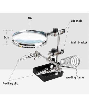 10X Light Magnifier Repair Clamp Auxiliary Clip Stand Desktop ES Full of Stars - Buy Online on GoSupps.com