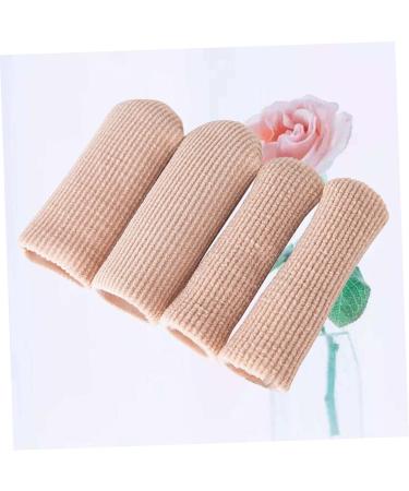 Lurrose 4pcs Silicone Gel Thumb Toe Protectors - Foot Cap Gel Pad Sleeves for Toe and Thumb - Nylon Sleeve Buffer Tube - Finger Cot Toe Cover - Thumb Picture 1 - Buy Online on GoSupps.com
