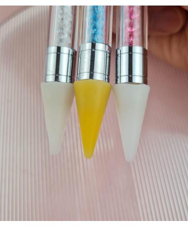 Rhinestone Picker Dual-ended Wax Pencil Pen for Nail Art - Pink - Buy Online on GoSupps.com