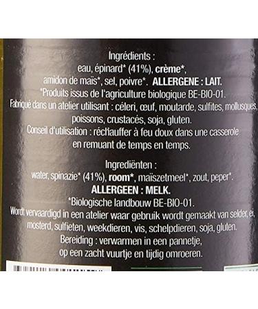  LA CONQUETE DES SAVEURS The Conquest of Flavors Organic Creamy Spinach Soup 745g - Buy Online on GoSupps.com