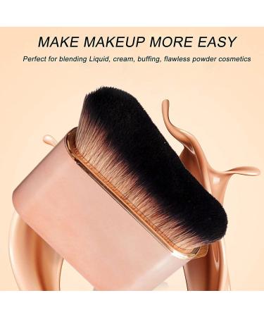 Siren Brush Because Pro Siren Brush Foundation Brush for Liquid Makeup Cream or Flawless Powder CosmeticsConcealers Cream Powder Body Brush (1 pcs gold +1 pcs rose gold) - Buy Online on GoSupps.com
