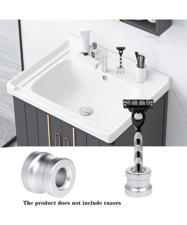 Hushnow Men's Shaving Razor Stand Holder - Stable and Safe Razor Base Stand - Buy Online on GoSupps.com