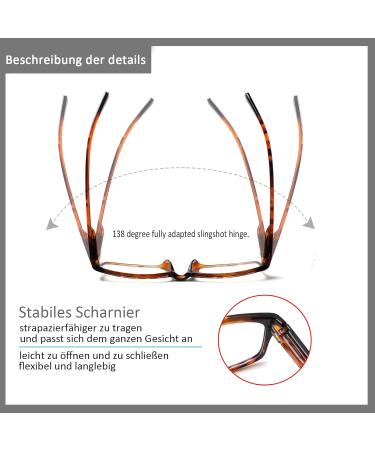 Cojwis 6 Pack Reading Glasses for Men & Women - Quality Spring Hinge Blue Light Filter Readers (6 Color Mix 1.75x) - Buy Online on GoSupps.com