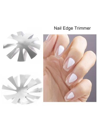 French Smile Line Cutter - Easy Nail Manicure Edge Trimmer for Professionals & Beginners | A-G Silver - Ideal for Nail Studios Schools & Home Use - Buy Online on GoSupps.com
