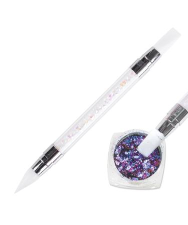 1Pcs Nail Art Pen Glitter Picker - Rhinestone Handle Brush for Nail Powder & Decoration - Buy Online on GoSupps.com