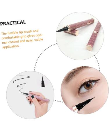  TOVINANNA 3pcs eyeliner pen eyelash glue eyeliner liquid eyeliner pen female eyeliner pencil eyes makeup liquid liner no smeared glue pen miss skinned pink - Buy Online on GoSupps.com