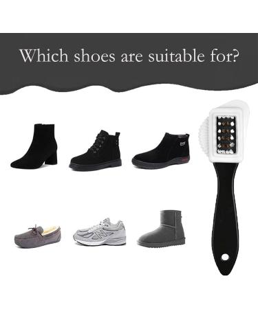 kurkip 4 PCS Suede & Nubuck Brushes 4-Sided Shoe Cleaner Set with Brass Bristles with Eraser and Clean Cloth for Shoes Suede Leather Boot Cleaning Brush 1 Pcs - Buy Online on GoSupps.com