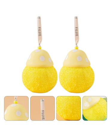 Uonlytech 2pcs Mushroom Bath Balls - Exfoliating Body Scrubbers & Shower Puffs for Spa-like Cleanliness | Ideal Bath Sponge Loofahs for Dry Skin - Buy Online on GoSupps.com