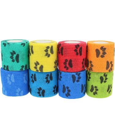 4 Rolls Adhesive Pet Wrap Bandage - 5cm x 4.5m Elastic Athletic Tape for Dogs and Sports Injuries - Breathable Stretch Bandages for Ankles & Wrists - Buy Online on GoSupps.com