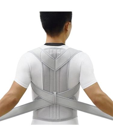 Upper Back Posture Corrector - Clavicle Support Brace Strap (XXL) - White Fruit Peach5 for Improved Posture and Comfort - Buy Online on GoSupps.com