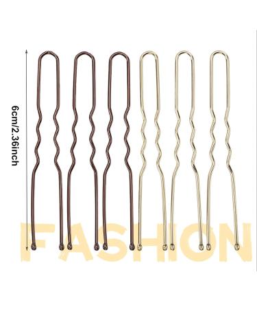 200 Pcs Zliutin Metal U-Shape Hair Needles & Wave Hair Clips - Classic Bobby Pins for Women & Girls - Perfect for All Hair Types - Buy Online on GoSupps.com