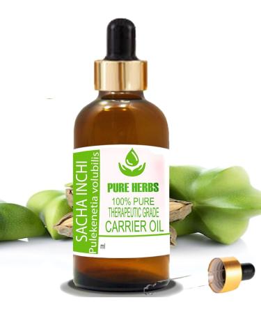 Pure Herbs Sacha Inchi Oil - 15ml | Natural Therapeutic Grade Carrier Oil with Dropper | Organic & Pure for Skincare & Wellness - Buy Online on GoSupps.com