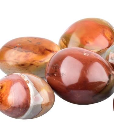 June&Ann Natural Ocean Jasper Palm Stones - Healing Gemstone for Meditation and Chakra Balancing - Buy Online on GoSupps.com