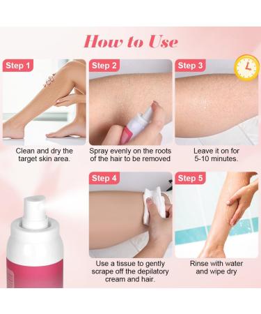 LOPHE 2Pcs Spray D pilatoire Sans Douleur - Zones Intimes Bikini Visage & Corps - Formule Hypoallerg nique Sans Irritation - Vegan Cruelty Free - pilation Lisse R sultats Express - Buy Online on GoSupps.com