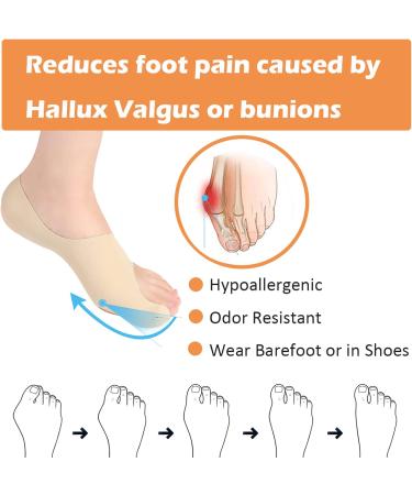 Kiyoki Bunion Corrector Kit for Small Shoe Sizes - Pain Relief Toe Separator Socks for Women & Men - Orthopedic Bunion Protectors Sleeves - Size Small: Women's 5-7 US, Men's 4-6 US - Buy Online on GoSupps.com