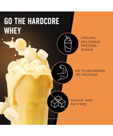 ESN Iso-Whey Hardcore Supplement 1000g - Banana Flavor | High-Quality Whey Protein Powder - Buy Online on GoSupps.com