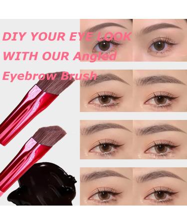 2023 Professional 3D Eyebrow Brush Set - Square Stereoscopic Concealer Makeup Brush for Hairline - 1 Set - Buy Online on GoSupps.com